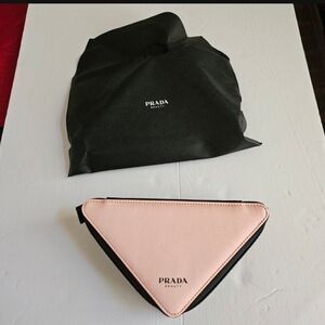 Prada Pink and Black Triangle Bag